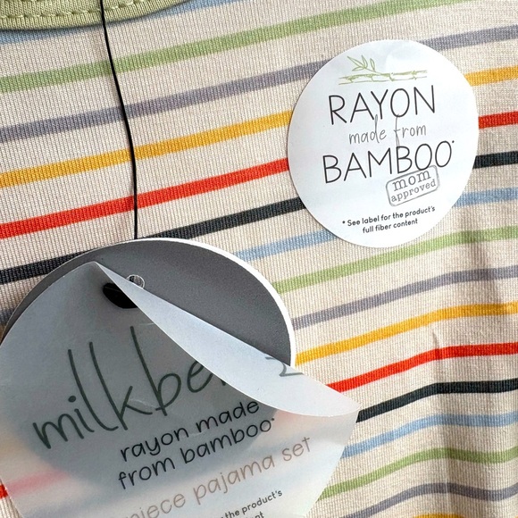 Milkberry Striped Pajama Set 2 t - Picture 3 of 4